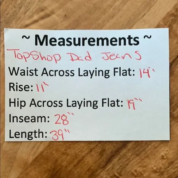 Topshop Button Fly Dad Jeans Size 27 - Picture 7 of 7